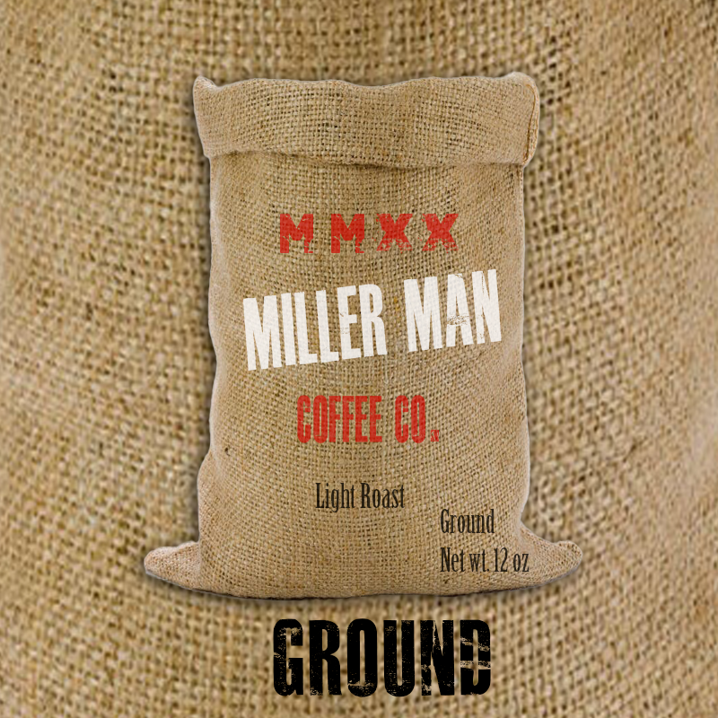 Miller Man Coffee Light Roast Ground 12oz bag