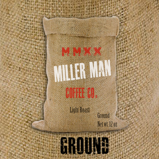 Miller Man Coffee Light Roast Ground 12oz bag