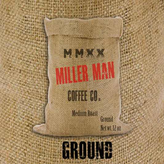 Miller Man Coffee Medium Roast Ground 12oz bag